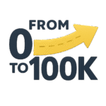 From 0 to 100K Logo