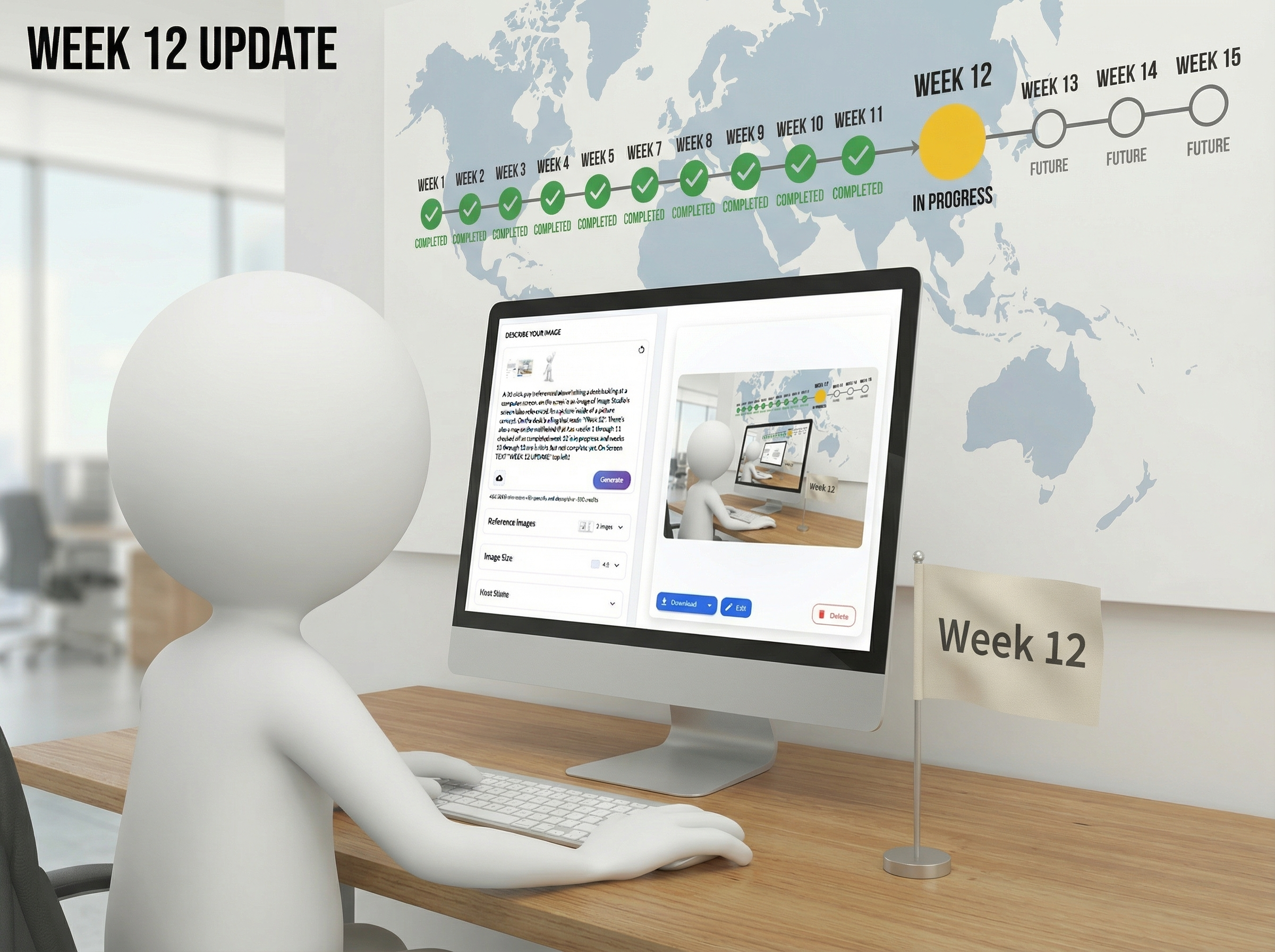 Week 12 Update: Image Studio Review Finished Early, Blueprint Landing Pages, and Quiet Compounding Work